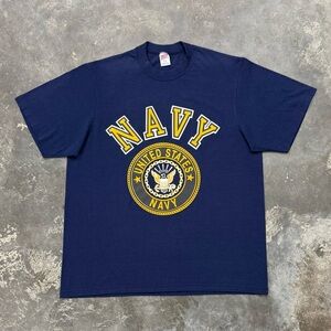 Vintage US Navy Single Stitch Soffe USA Made XL Crewneck Tee